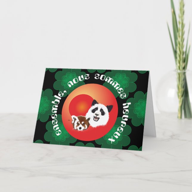 Carte De Remerciements Les Amis de Panda pour l'éternité (Devant)