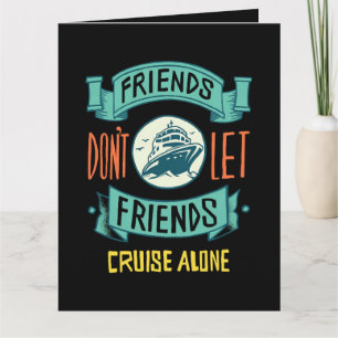 Carte De Remerciements Les amis ne laissent pas les amis faire une croisi