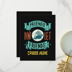 Carte De Remerciements Les amis ne laissent pas les amis faire une croisi