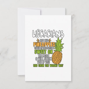 Carte De Remerciements Les Bibliothécaires Sont Comme Des Ananas.