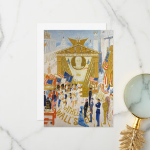Carte De Remerciements Les cathédrales de Wall Street par Stettheimer