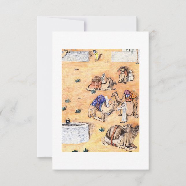 Carte De Remerciements Les chameaux 🐪 (Devant)