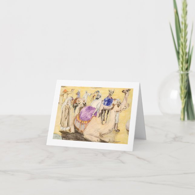 Carte De Remerciements Les chameaux 🐪 (Devant)