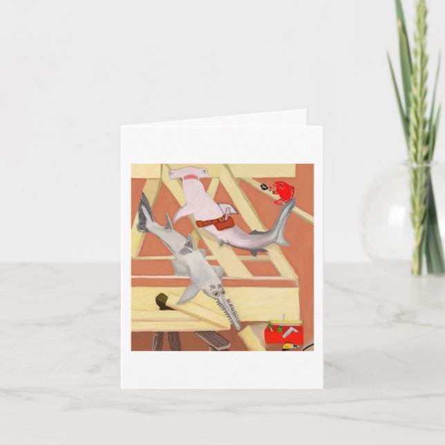 Carte De Remerciements Les charpentiers (Devant)