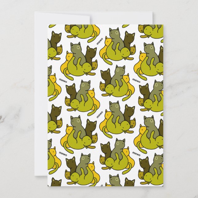 Carte De Remerciements Les chatons d'olive (Devant)