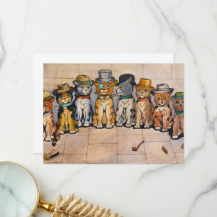 Carte De Remerciements Les chats fumeurs par Louis Wain