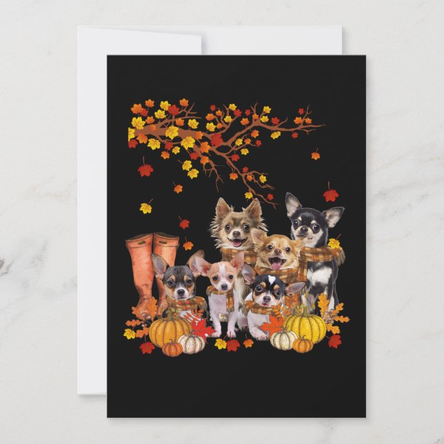 Carte De Remerciements Les chiens font notre dernière vie de Noël (Devant)