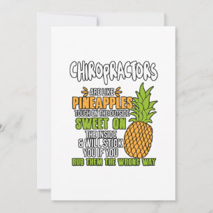 Carte De Remerciements Les Chiropraticiens Sont Comme Des Ananas.