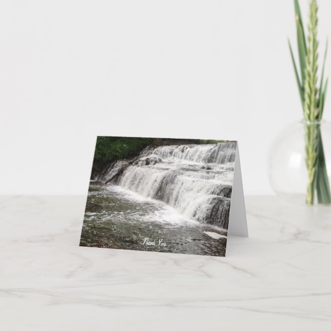 Carte De Remerciements Les chutes à couper le souffle de Glenn (Devant)