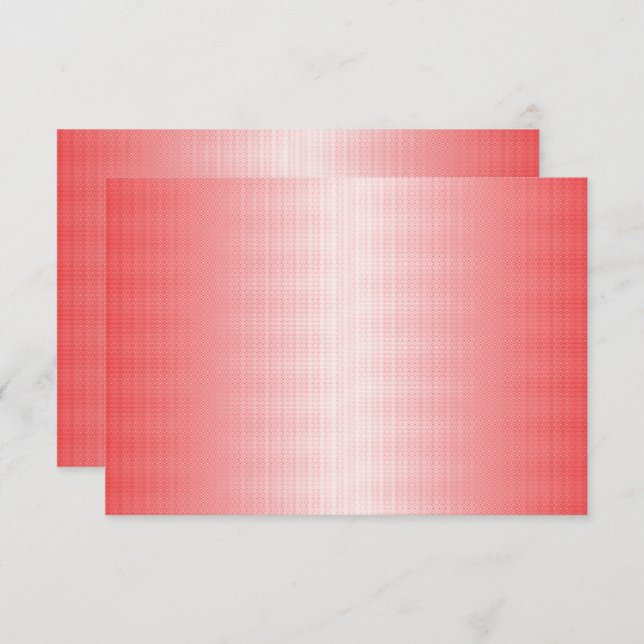 Carte De Remerciements Les coups de pinceau rouges, orange et roses se mé (Devant / Derrière)