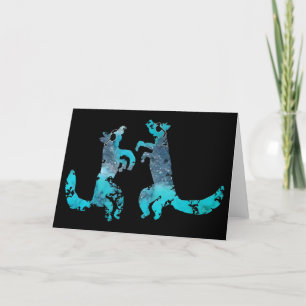 Carte De Remerciements Les Crooners De Coyote Chantant Le Nouveau-Mexique