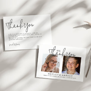 Carte De Remerciements Les diplômés   2 Partie de double graduation