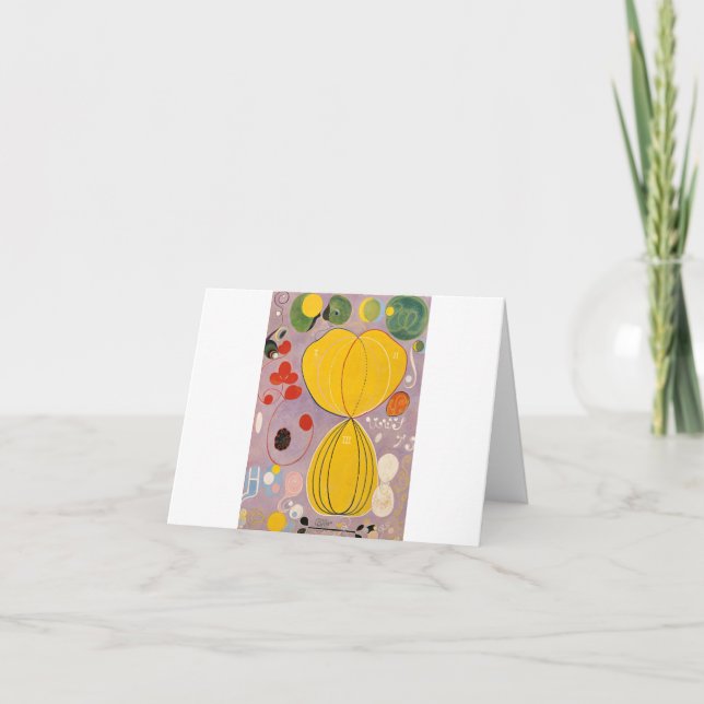 Carte De Remerciements Les dix plus grands, Groupe IV, No 7 par Hilma af  (Devant)