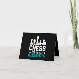 Carte De Remerciements Les échecs me rendent heureux Humour drôle Cadeau