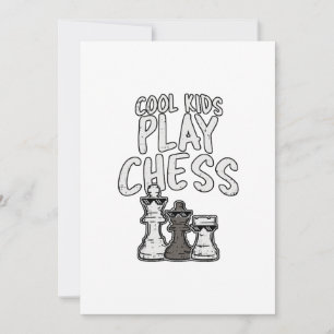 Carte De Remerciements Les enfants cool jouent au jeu de société d'échecs