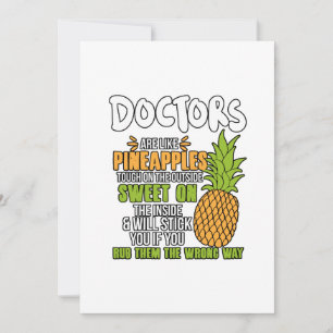 Carte De Remerciements Les Médecins Sont Comme Des Ananas.