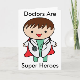 Carte De Remerciements Les médecins sont de super héros