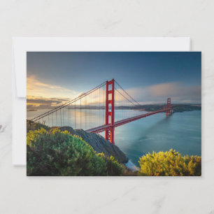 Carte De Remerciements Les monuments   Golden Gate San Francisco