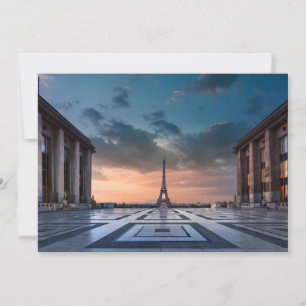 Carte De Remerciements Les monuments   La Tour Eiffel