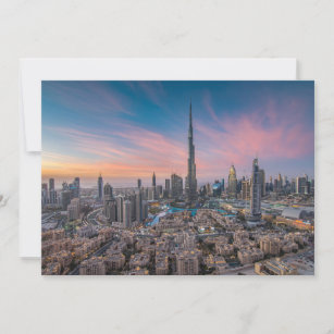 Carte De Remerciements Les monuments   Ville de Dubaï