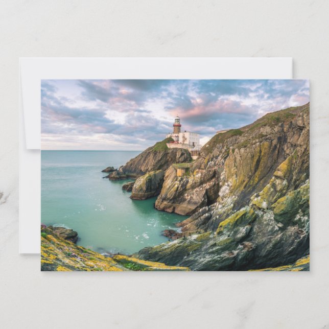 Carte De Remerciements Les phares | Baily Lighthouse Dublin, Irlande (Devant)