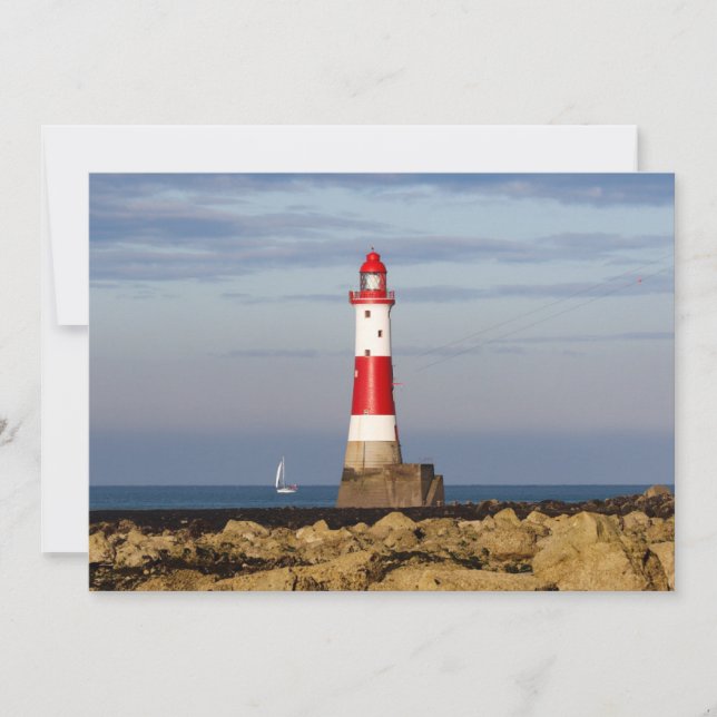 Carte De Remerciements Les phares | Beachy Head Lighthouse England (Devant)