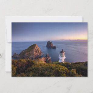 Carte De Remerciements Les phares   Phare Cap Brett Nouvelle-Zélande