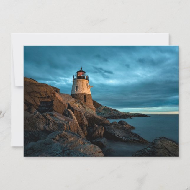 Carte De Remerciements Les phares | Phare de Castle Hill (Devant)