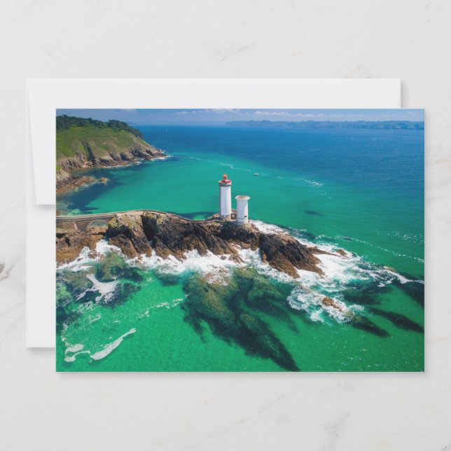 Carte De Remerciements Les phares | Phare de Finistère Brest Bretagne (Devant)