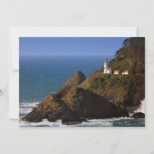 Carte De Remerciements Les phares   Phare de la côte de l'Oregon