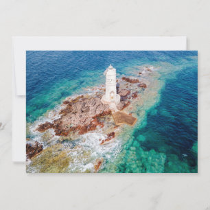 Carte De Remerciements Les phares Phare de Mangiabarche Italie