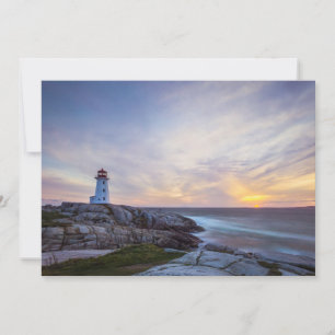 Carte De Remerciements Les phares Phare de Peggy's Cove Nouvelle-Écosse