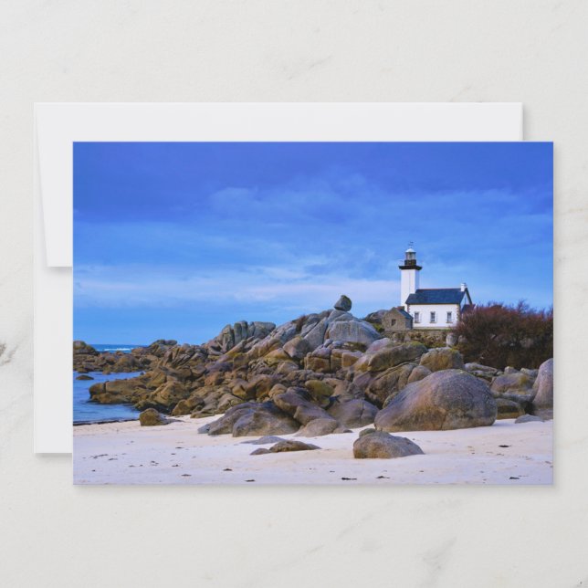 Carte De Remerciements Les phares | Phare de Pontusval France Finistere (Devant)