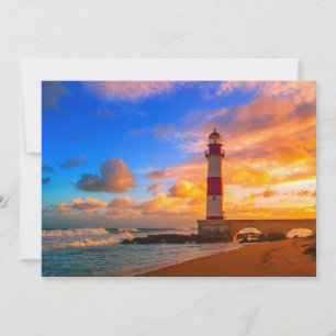 Carte De Remerciements Les phares Phare d'Itapuã Brésil