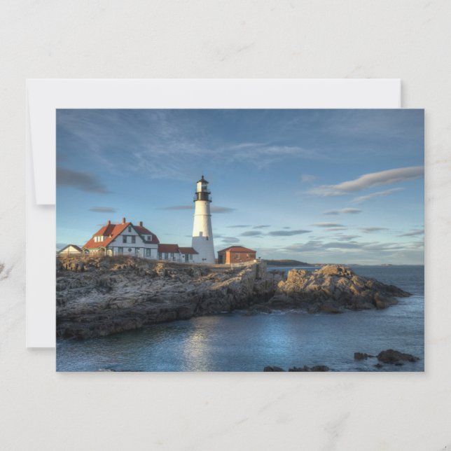 Carte De Remerciements Les phares | Portland Head Light Lighthouse (Devant)