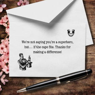 Carte De Remerciements Les Superpuissances Ne Sont Pas Nécessaires, Mais 