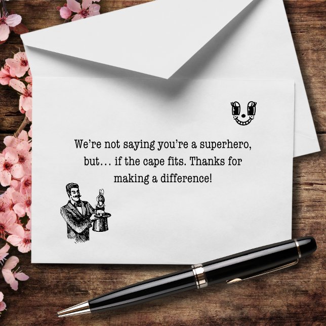 Carte De Remerciements Les Superpuissances Ne Sont Pas Nécessaires, Mais  (Créateur téléchargé)