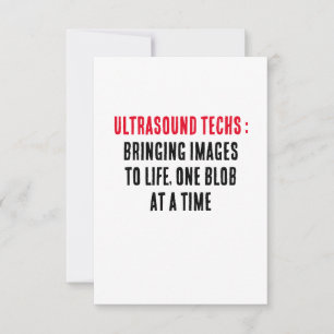 Carte De Remerciements Les techs ultrasoniques : Donner vie aux images, u