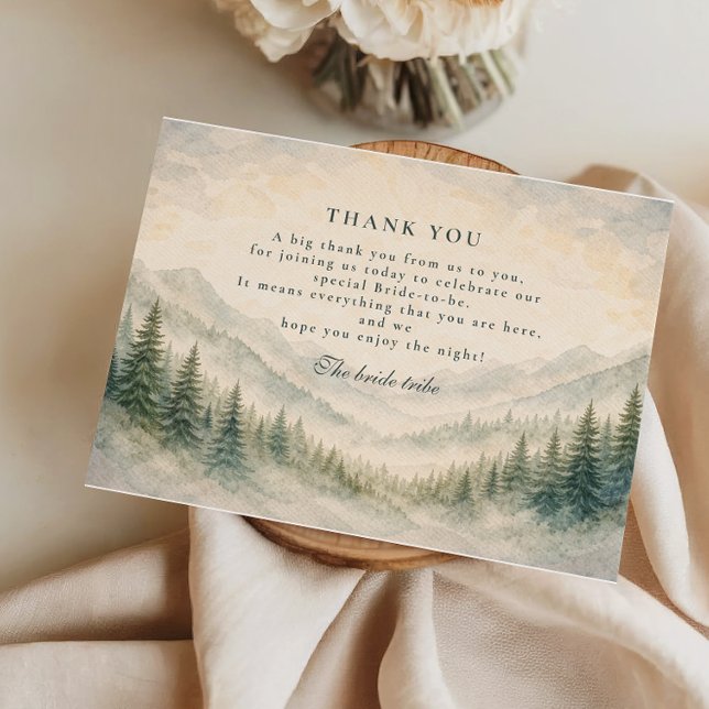 Carte De Remerciements Let The Adventure Begin Bridal Shower (Créateur téléchargé)