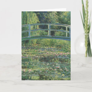 Carte De Remerciements L'étang À Eau, Peinture À L'Huile Paysagère, Monet