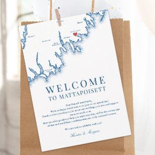 Carte De Remerciements Lettre de bienvenue pour mariage à Mattapoisett MA