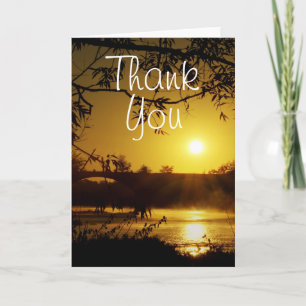 Carte De Remerciements Lever de soleil sur la rivière Maumee