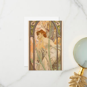 Carte De Remerciements L'heure du jour, Contemplation du soir, 1899