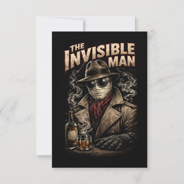 Carte De Remerciements L'Homme invisible (Devant)