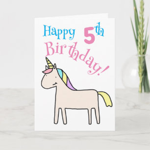 Carte De Remerciements Licorne - Joyeux Anniversaire