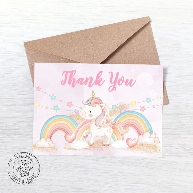 Carte De Remerciements Licorne Magique (Créateur téléchargé)