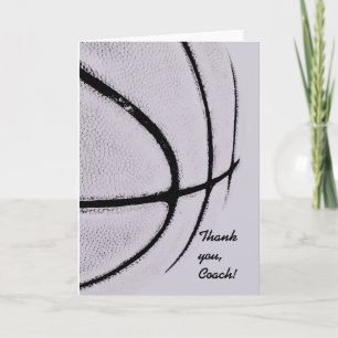 Carte De Remerciements lignes de basket-ball - et texture urbaine tendanc