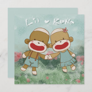Carte De Remerciements Lil & Kona Holding Hands