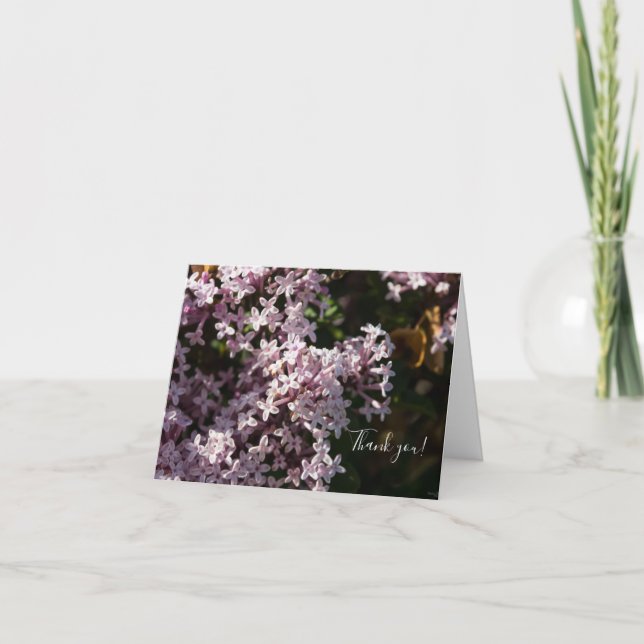 Carte de remerciements Lilac parfumé (Devant)