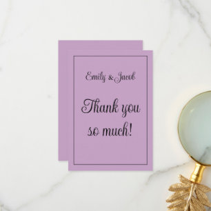 Carte De Remerciements Lilac personnalisé